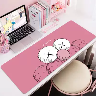Sesame Street oversized mouse pad tide card graffiti Kaws e-sports women lock edge game computer keyboard anti-skid mat table mat