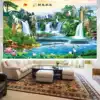 Chinese landscape landscape roller curtain painting Office living room Ink shading heat insulation lifting roller curtain decorative painting