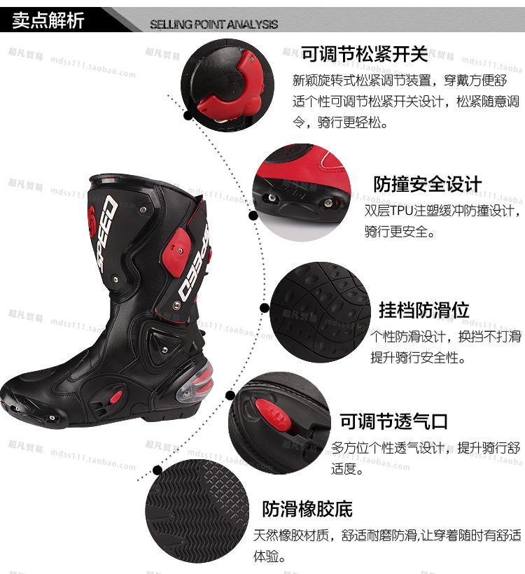 Chaussures moto PRO-BIKER - Ref 1396176 Image 8