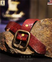 Sandast American origin Handmade Horteen Cowhide-CityRetro Belt Belt width 3 8cm
