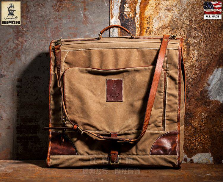 Sandast China total generation of American origin handmade waterproof canvas Stanley retro suit travel bag