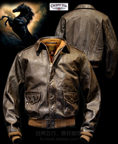 Cockpit USA Original Xtreme Limited Edition-Warhorse Washed and aged Soft Horse leather A2 Flying leather