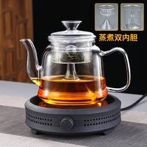 Thickened pot stove boiling water large capacity cooking health household appliance Glass tea teapot Steam steam set Electric ceramic automatic