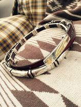 GOROS Takahashi Jinyu Eight carved square silver belt belt goros very rare spot