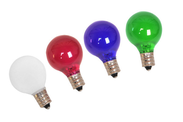 G30 G30x48 E12 120V220V5W10W transparent multicolored incandescent bulb light source