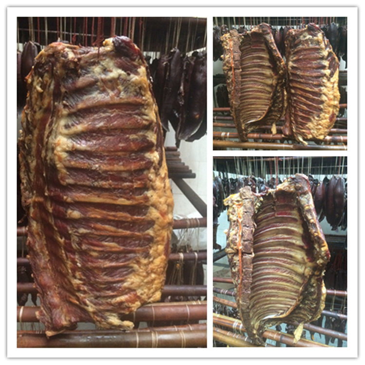 Rawribs smoked flesh and pork ribs salted pork ribs Smoked salted meat homemade Sichuan Chongqing Special production Non-Guizhou Lijiang