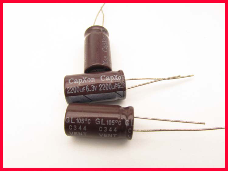 New 6 3V2200UF aluminum electrolytic capacitor 2200UF 6 3V