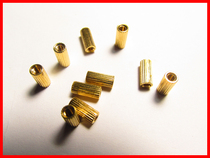 M2 Double-pass hollow copper stud 2mm copper post round copper post screw M2 * 7 copper post