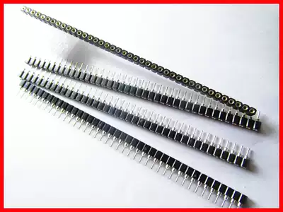 Row Seat 2 54mm 40p single row round hole IC seat Crystal seat glow tube seat round row female