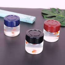 Birds nest cup bottled small yogurt cup high temperature resistant glass with lid sealed can household storage Lady