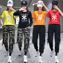 2021 new square dance suit trolling dance sportswear Ghost dance group performance performance suit dance dance suit