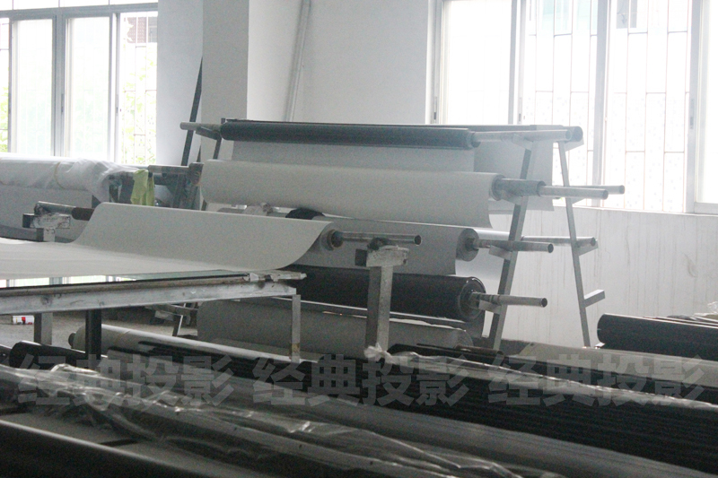 Màn hình đơn giản Màn hình máy chiếu 60-300 inch Màn hình chiếu phía sau 3D kim loại HD trắng mềm Màn hình chống sáng Màn hình mờ - Phụ kiện máy chiếu khung treo màn chiếu