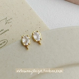 Медная серебряная игла, цирконий, серьги ручной работы, серебро 925 пробы, золото 750 пробы