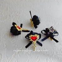 1 черный бантик пятиконечная звезда 19*18*18мм.