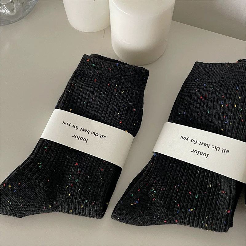 Clearance sale special offer: Korean all-season cute pure cotton socks, basic and versatile Japanese mid-calf socks, ins girls' socks