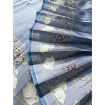 Mingyuan Xuan Hanfu imitation flower Luo makeup flower gauze little rabbit 6 meters swing pleated horse skirt women semi-customized and fabric