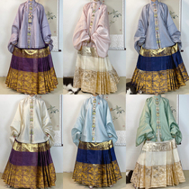 Mingyuan Xuan Hanfu female deer crane titzhi tortoise Dark Flower yarn stand-up collar pipa sleeve short jacket split size finished