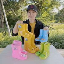 Light Baby Shower Shoes Children Girl Princess Cute Plus Suede Non-slip Water Shoes Boy Toddler Toddler Rain Boots 1-13