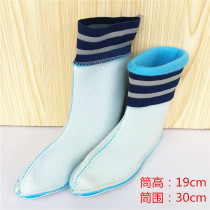 Rain shoes wool cover warm liner Sox cover fashion foot cover rain boot set with suede shoe cover removable floor socks
