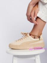 (Special spot) Free People metal anklet anklet texture flower love pendant European and American INS