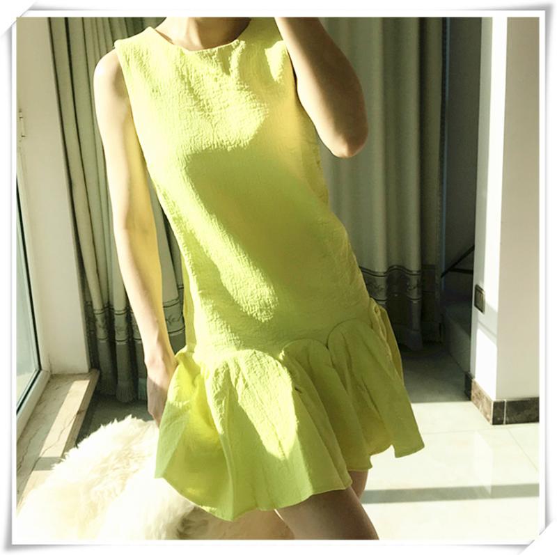 [Special Offer in Stock] Asos Three-Dimensional Textured Vest Dress Mini Doll Skirt Straight Sleeveless Backless Dress