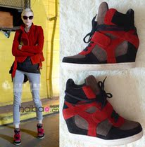 Mei-Dai ASH heels with Inner height of the first layer of cowhide womens shoes star with frostbed leather color lace