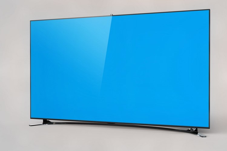 tivi gia re C580 màn hình TV thông minh PSD dán mẫu kết xuất mẫu PS mockup vật liệu lớp - TV tivi samsung 50 inch