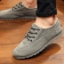 Giày cũ Bắc Kinh mới, giày nam với vải denim giày sport Plimsolls