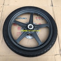  Qingqi Suzuki GT125 front wheel hub Junchi QS125-5ABEF Front wheel ring steel ring to disc brake wheel assembly