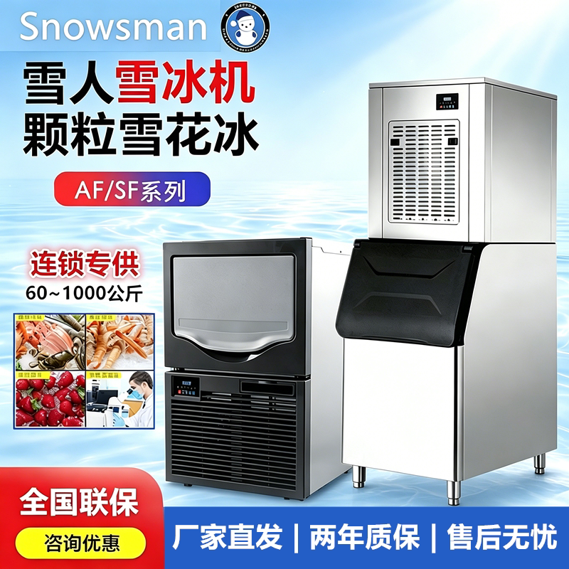 Snowflake Machine for Commercial Use, Ice Maker Af Sf, Seafood Hot Pot Buffet Plating, Continuous Snow Ice Machine