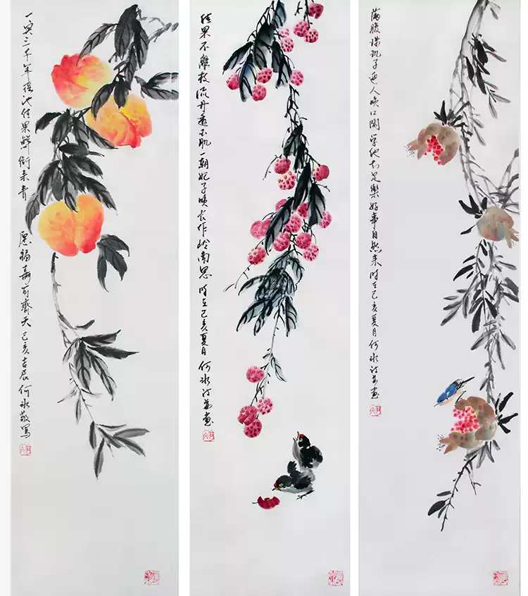 兰竹双清文人画家手绘国画兰花字画中式水墨画芯三尺横幅挂画书画