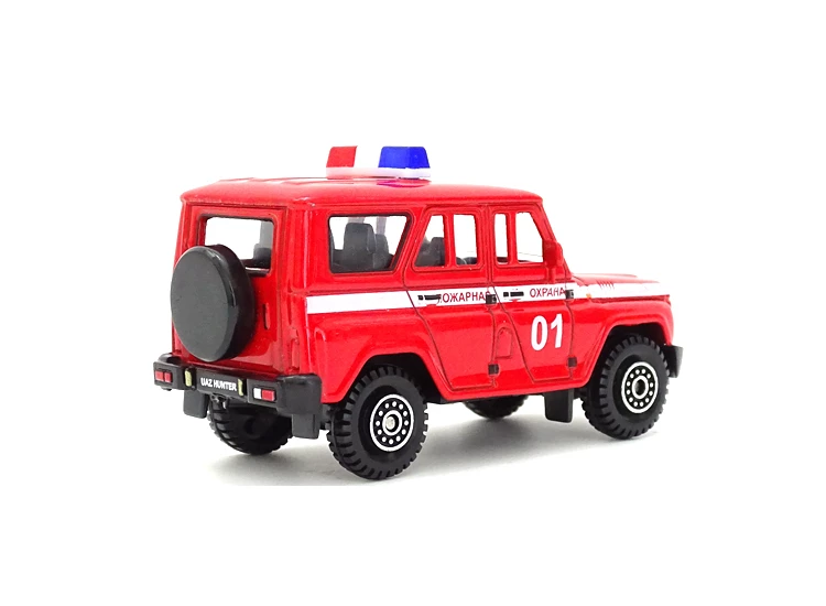 SUV, полицейская машина, модель автомобиля, масштаб 1:60, Россия, пожарная машина