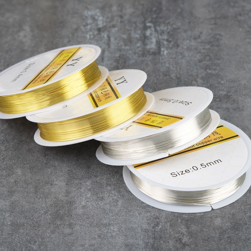 Медные антиокислительные шелковые нитки, аксессуар для волос, серьги, аксессуары, не выцветает