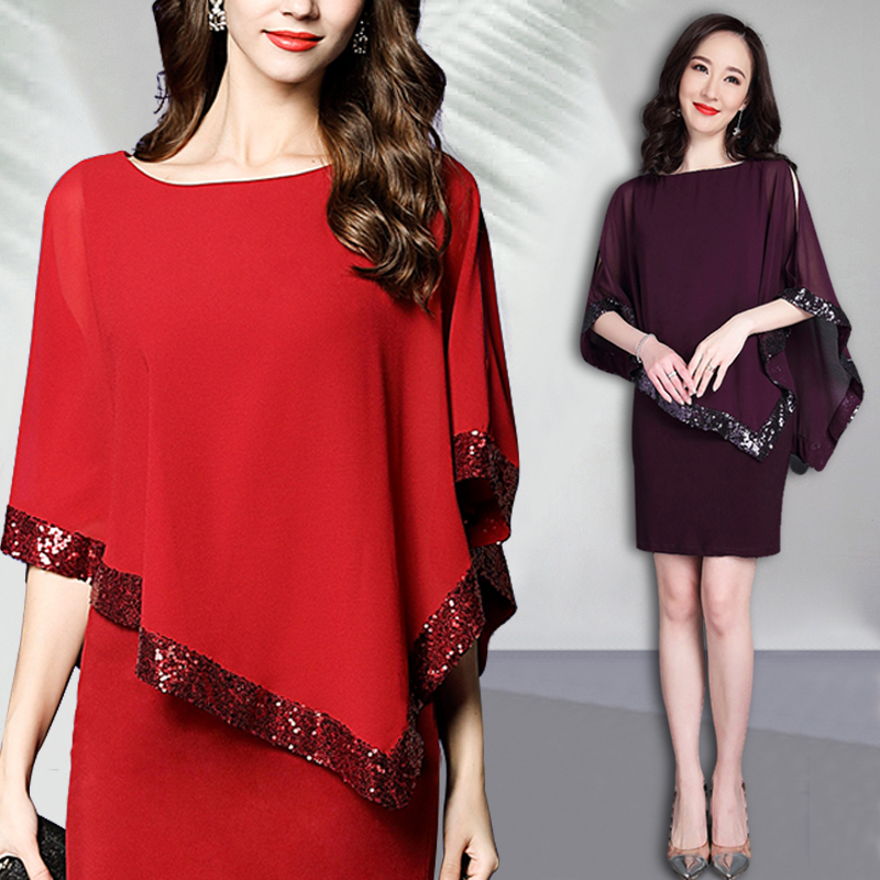 Wedding dress, purple skirt for mother, plus size