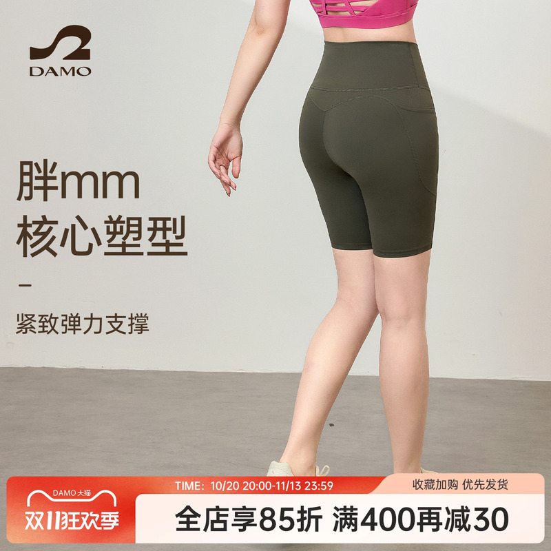 Women's Plus Size Yoga Shorts, High Elasticity Shaping Pilates Training Clothes, Fitness Clothes for Plus Size Women, Sports Suit