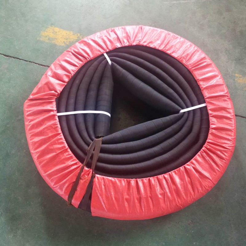 Black Fabric-Reinforced Rubber Drainage Pipe 3inch Mud Pipe 4inch Piling Machine Mud Pump Steel Wire Wrapped Ash Discharge Cement Pipe