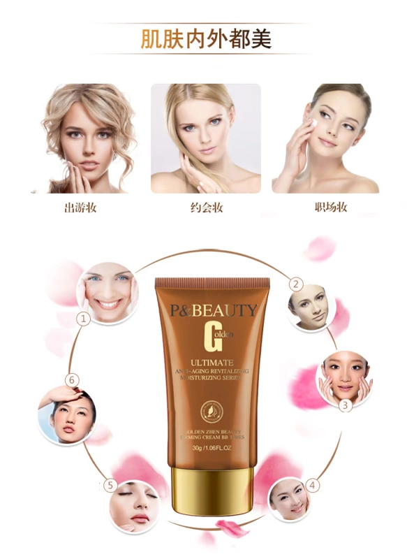 Zhiyuan Jinrun Perfect Time Firming BB Cream Chính hãng Làm sáng và Che khuyết điểm Naked Counter Chính hãng Tinh tế và Làm mới - Kem BB