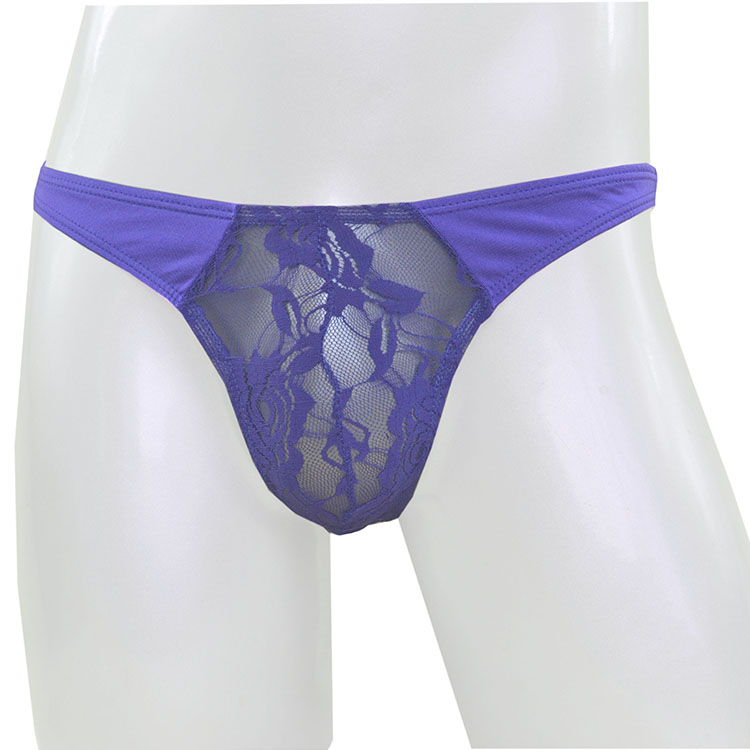 Quần lót nam siêu gợi cảm không có dấu vết Ren siêu mỏng thoáng khí eo thấp thong nam Áo thun bikini C011 nội y đẹp