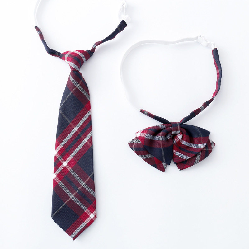 Primary school uniforms tie kindergarten Performance Costume Children small tie performance to take the bow tie Plaid Inn Wind