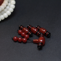 Small diamond hand string hanging beads 108 accessories new small number of stars moon Bodhi accessories Shou Mountain Stone Red Manau Tibetan silver