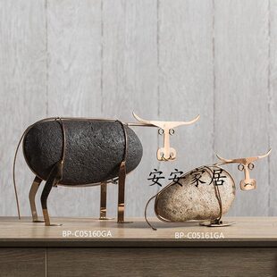 Животное Каменный скот творческий смола украшение домой аксессуары Мягкий наряд модель комната украшение ремесла Вкус домой декоративный Магазин