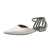 Giày sandal mũi nhọn nữ mùa hè 2019 mới châu Âu và Mỹ phẳng với giày đế bệt da báo Baotou - Sandal