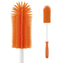 Original clothing imported Korea Mahos Loreley silica gel antibacterial baby bottle nipple brushed water cup cleaning brush