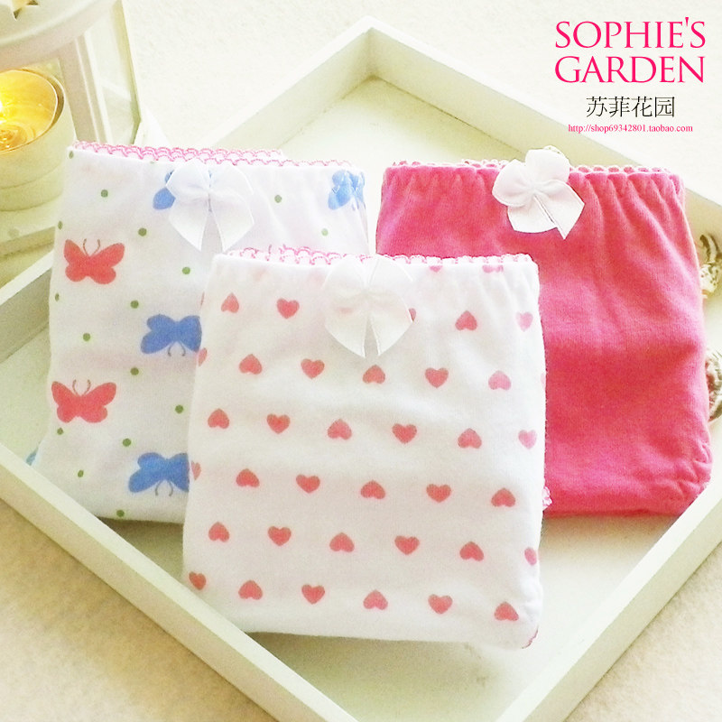 Cotton element counter women's underwear women's 100% cotton low-waist triangle cotton underwear large size LB541