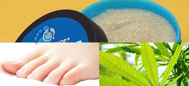 Body shop bodyshop gai dầu dầu chăm sóc chân kem dưỡng ẩm sửa chữa chống nứt tại chỗ cao dán chân