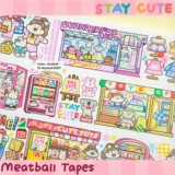 [Контейнер] Мясовый мяч фрикадельки Новая серия магнитофонных магазинов и бумага Специальная масляная учетная запись collage Material