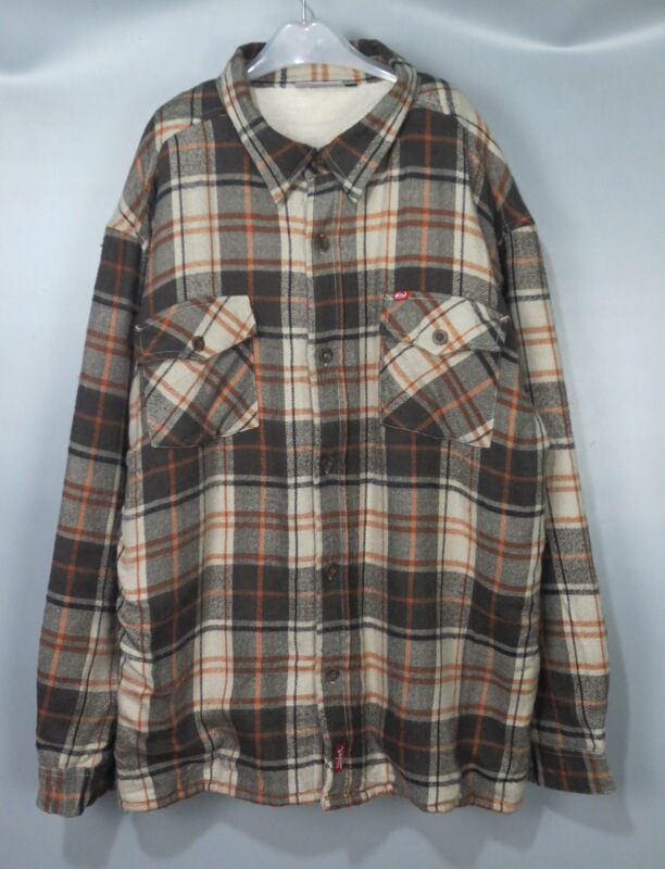 Vintage Genuine Quiksilver Second-Hand American-Style Thickened Plaid Shirt Jacket