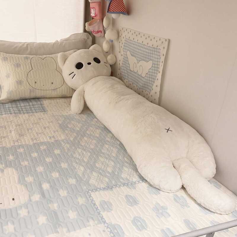 Cute Long Pillow for Dormitory Bedroom Bed, Sleeping Leg-Hugging Doll, Plush Toy, Birthday Gift, Stuffed Animal