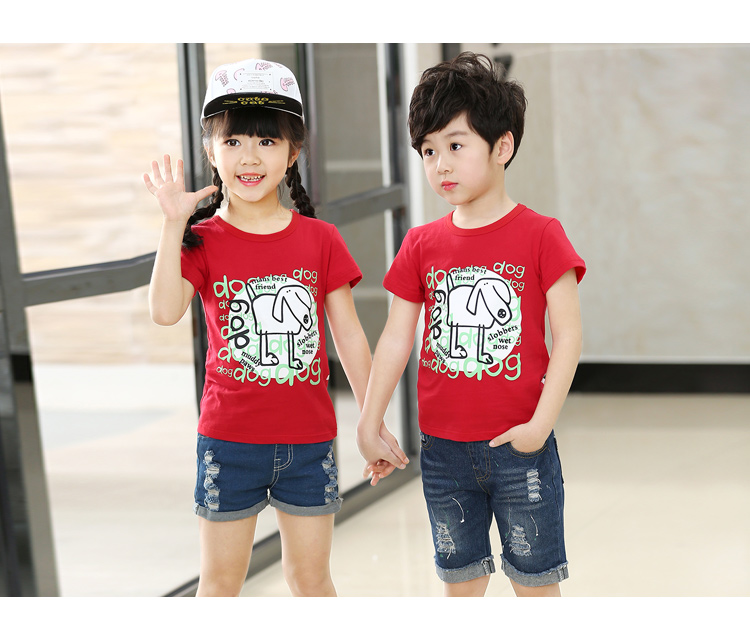 Mùa hè quần áo trẻ em trẻ em mùa hè trẻ em áo thun cotton Hàn Quốc ngắn tay áo thun bé trai thủy triều chạm đáy áo sơ mi đồ bộ bé trai