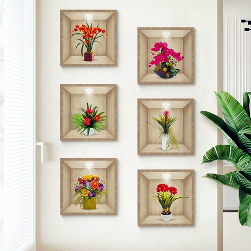 Наклейка, самоклеющиеся наклейки, в цветочек